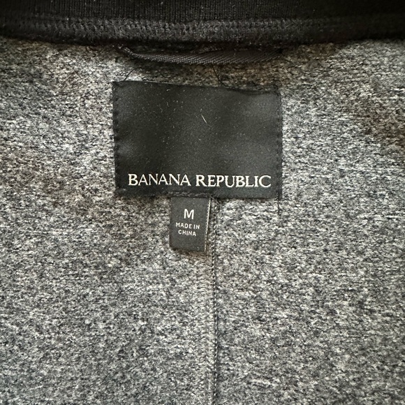 Banana Republic Charcoal Zip-Up Bomber Jacket - Picture 7 of 8